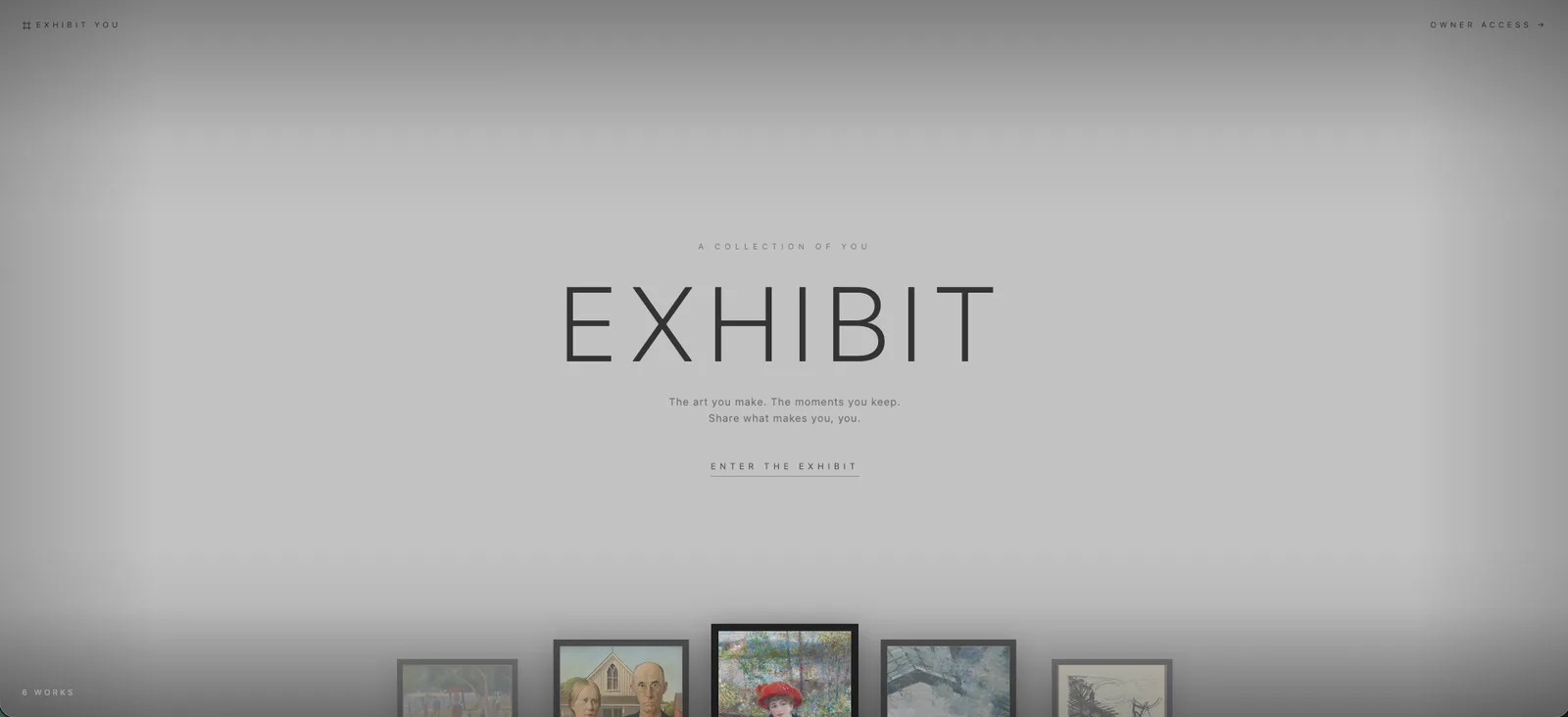Exhibit You screenshot 1