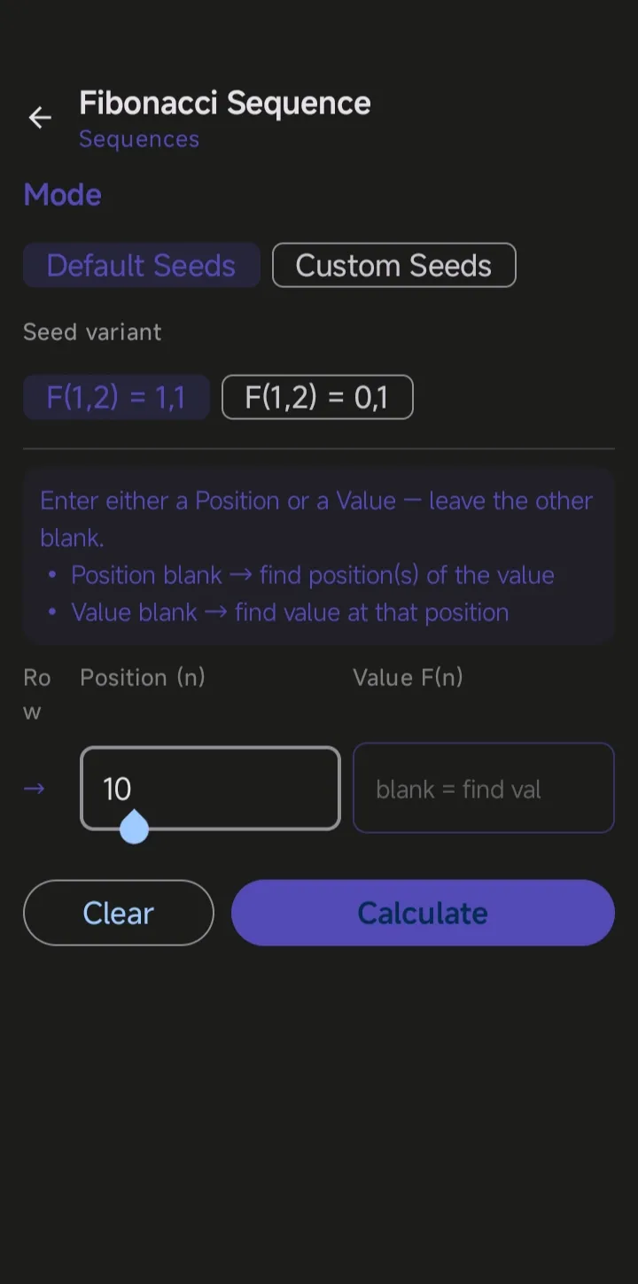 MMWCalc screenshot 3
