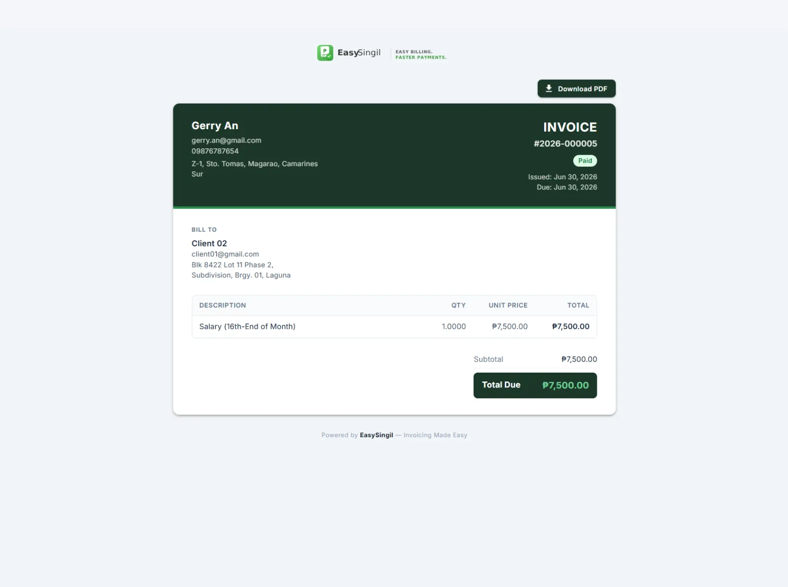 EasySingil screenshot 4