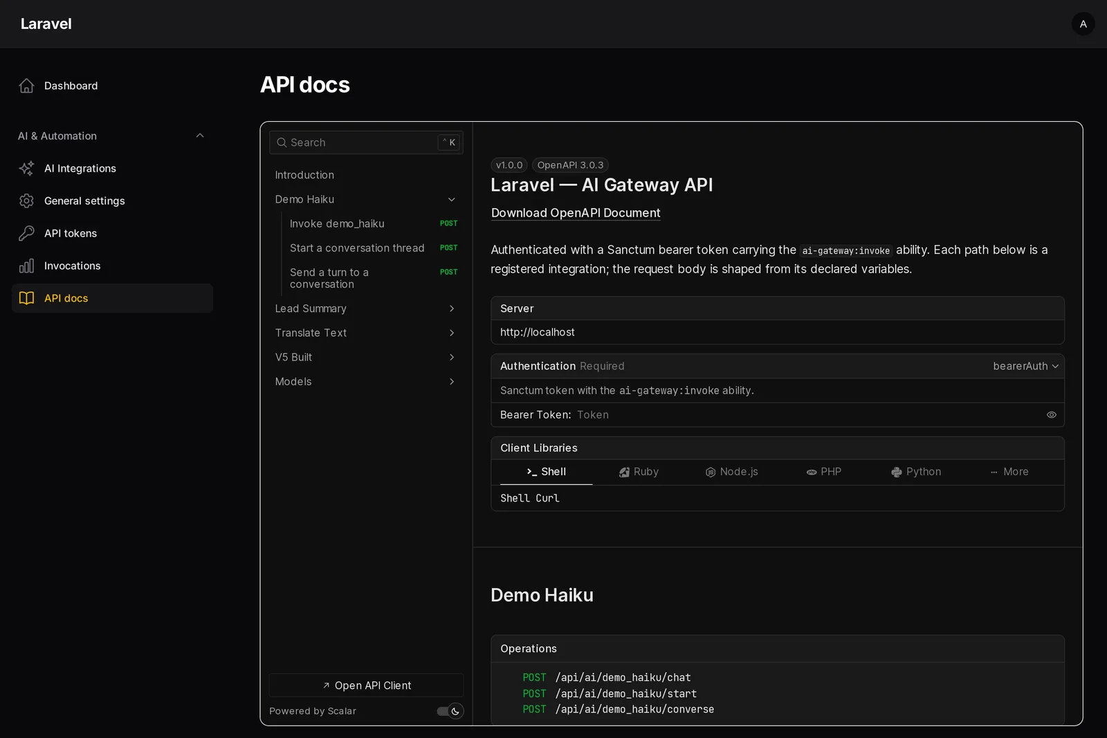 AI OpenRouter Gateway screenshot 3