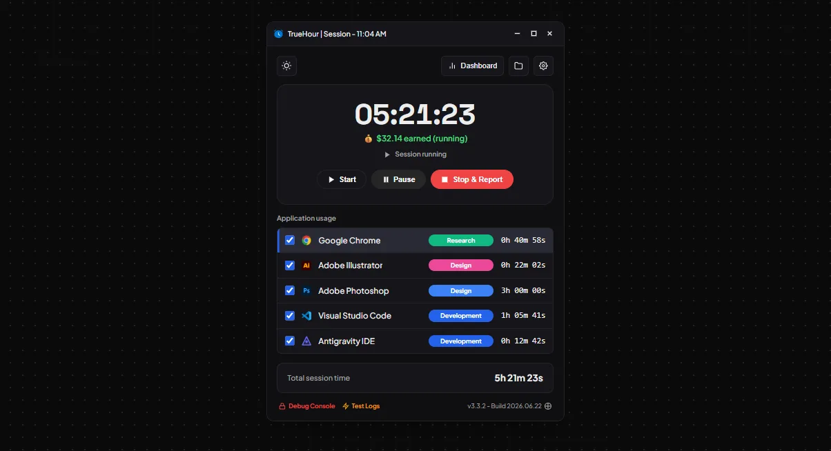 True Hours screenshot 1