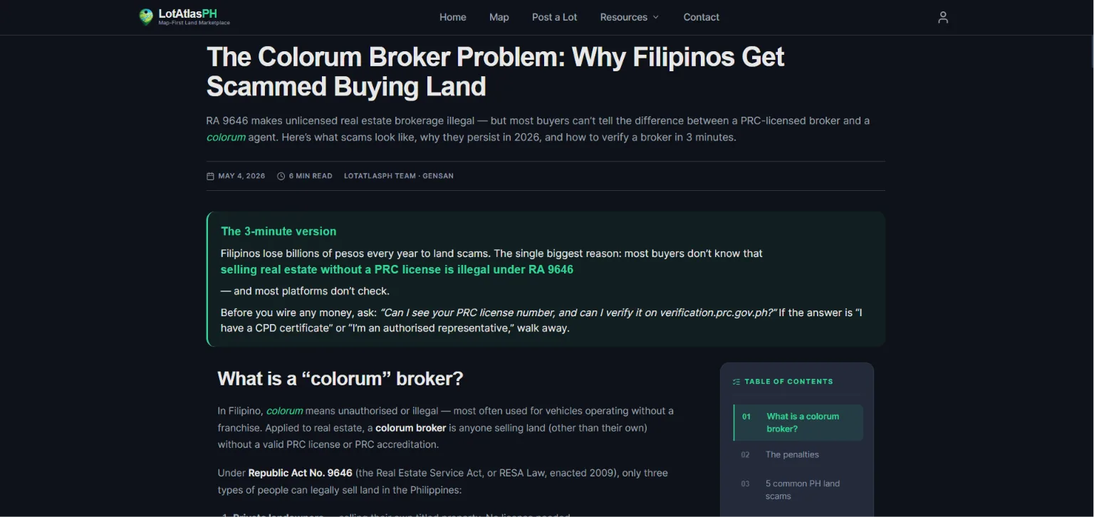 LotAtlasPH screenshot 2